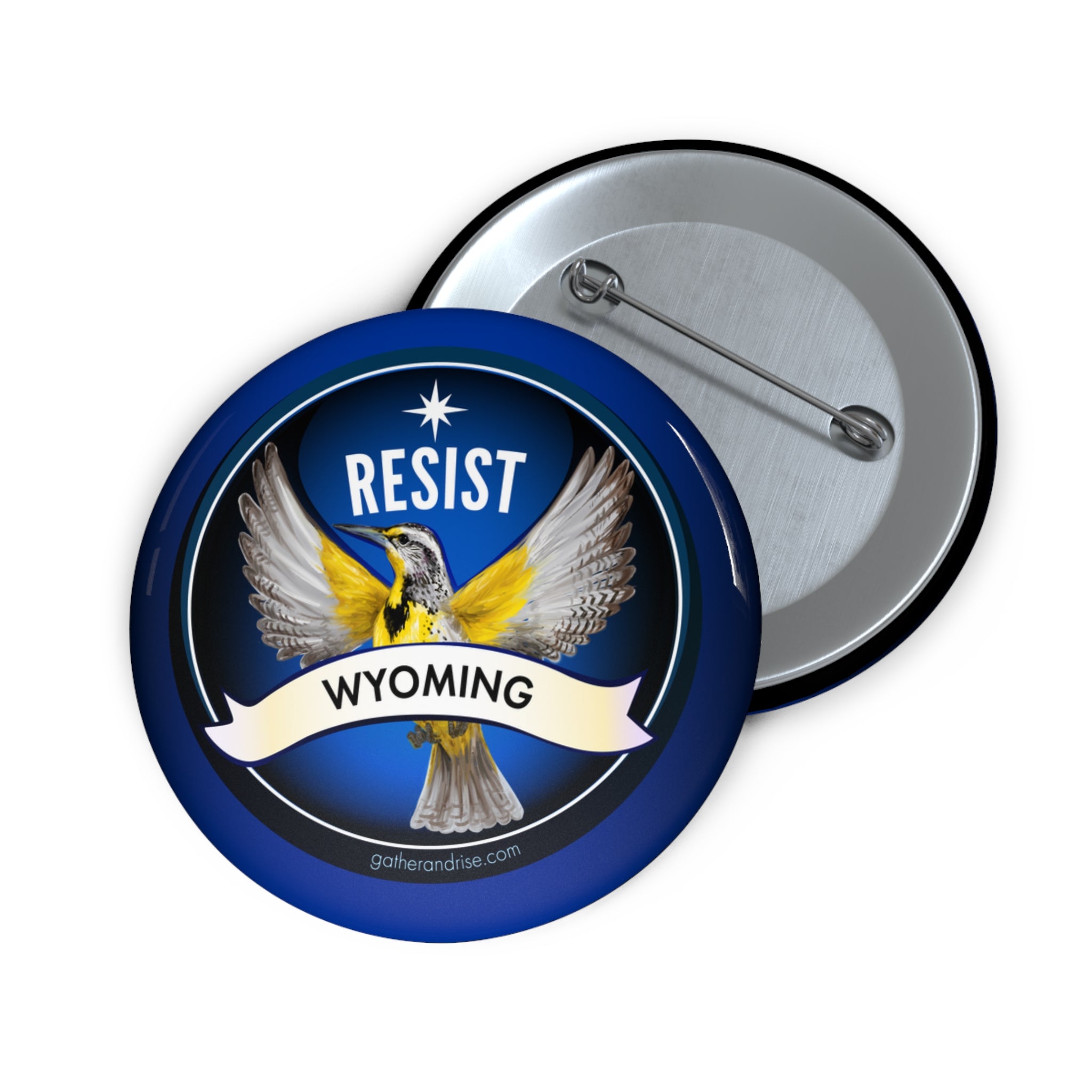 Rebel Resist Western Meadowlark State Bird Of Wyoming Pin