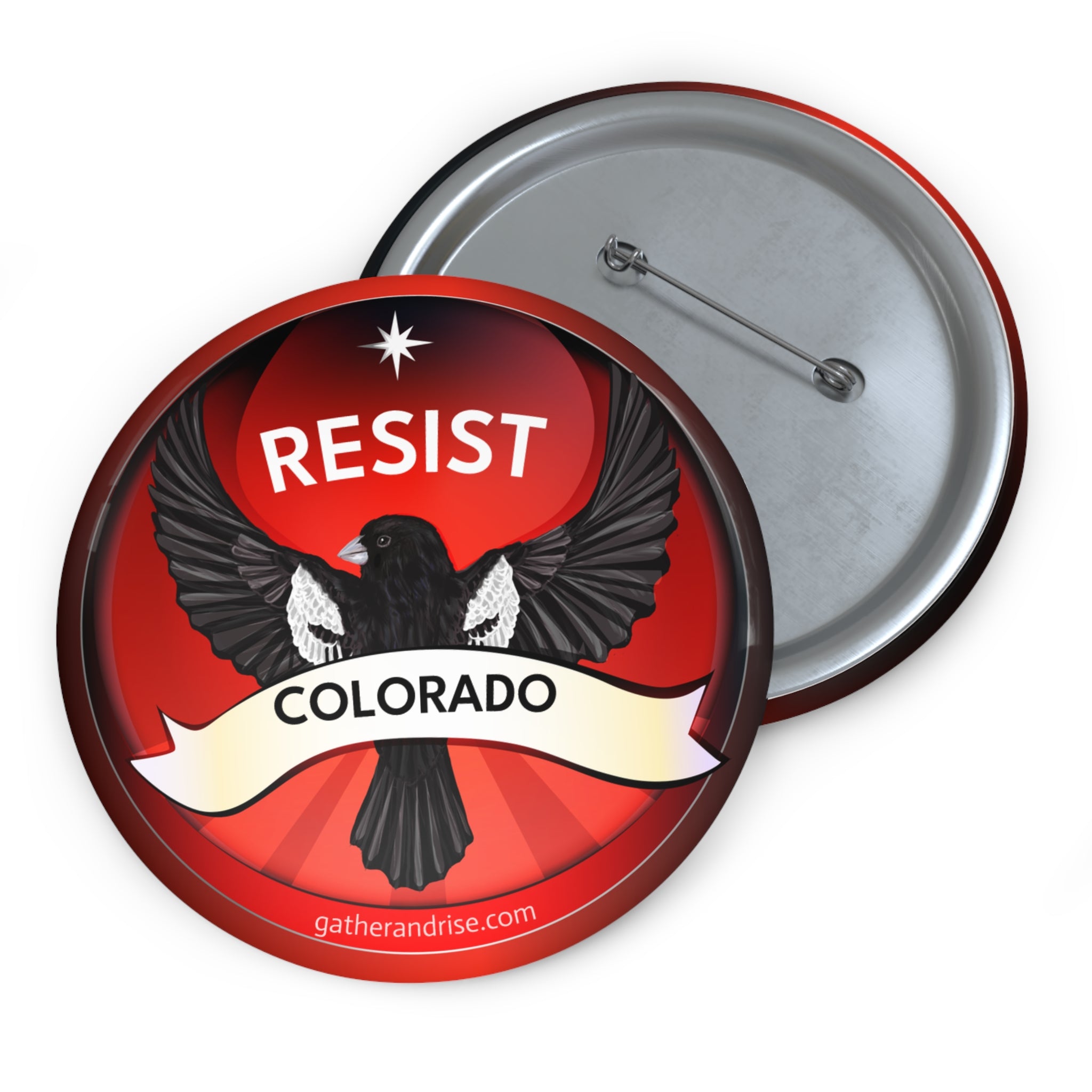 Rebel Resist Lark Bunting State Bird Of Colorado Pin