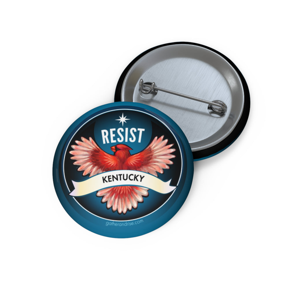 Rebel Resist Cardinal State Bird Of Kentucky Pin