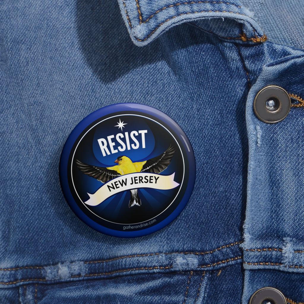 Rebel Resist American Goldfinch State Bird Of New Jersey Pin
