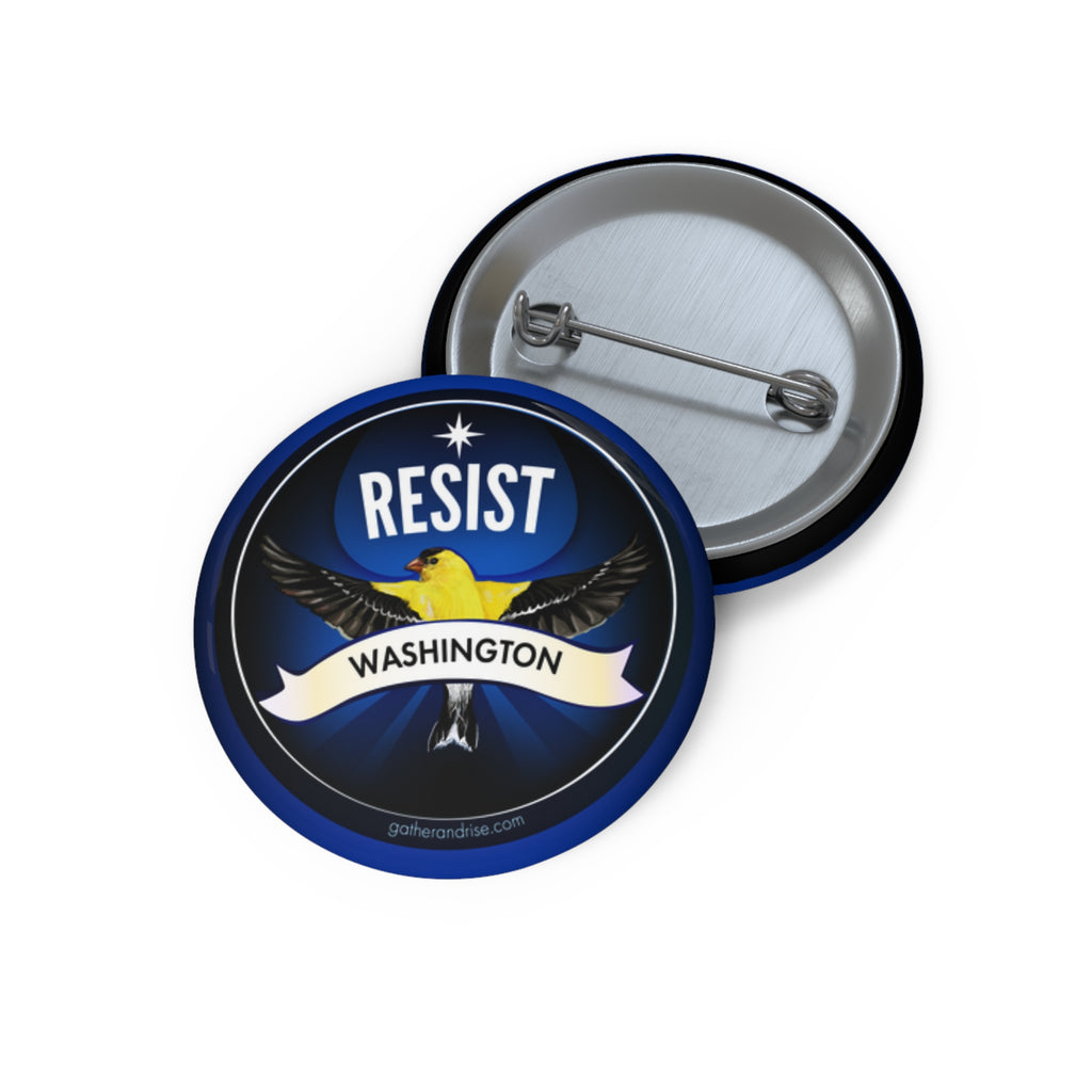Rebel Resist State Bird Of Washington American Goldfinch Pin
