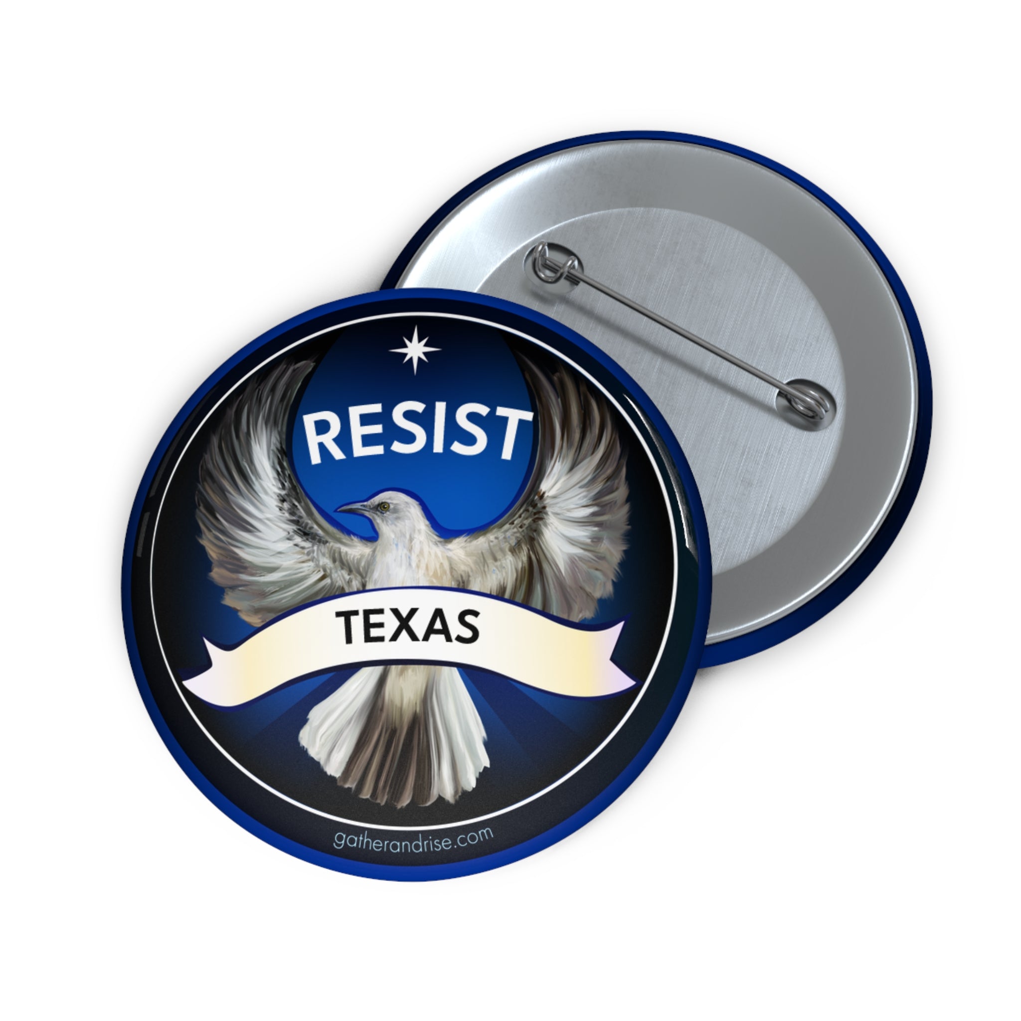 Rebel Resist Northern Mockingbird State Bird Of Texas Pin