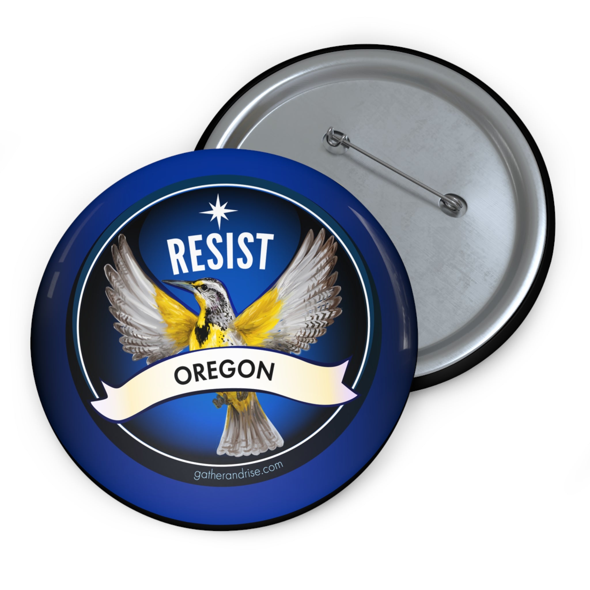 Rebel Resist Western Meadowlark State Bird Of Oregon Pin