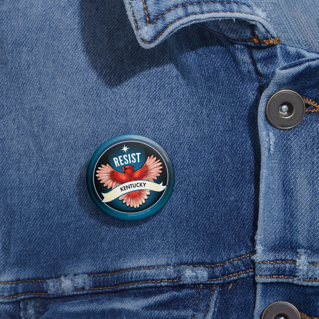 Rebel Resist Cardinal State Bird Of Kentucky Pin
