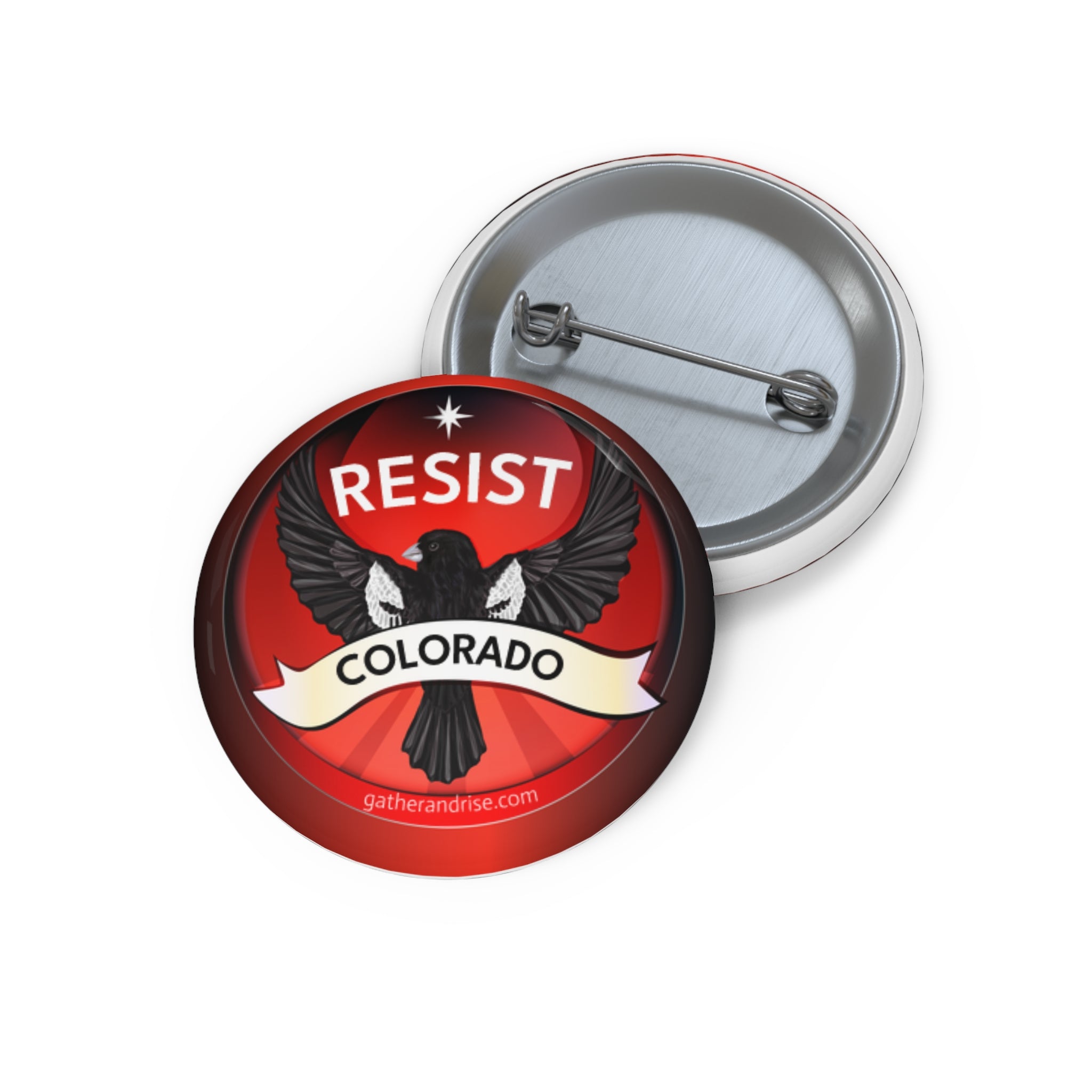 Rebel Resist Lark Bunting State Bird Of Colorado Pin