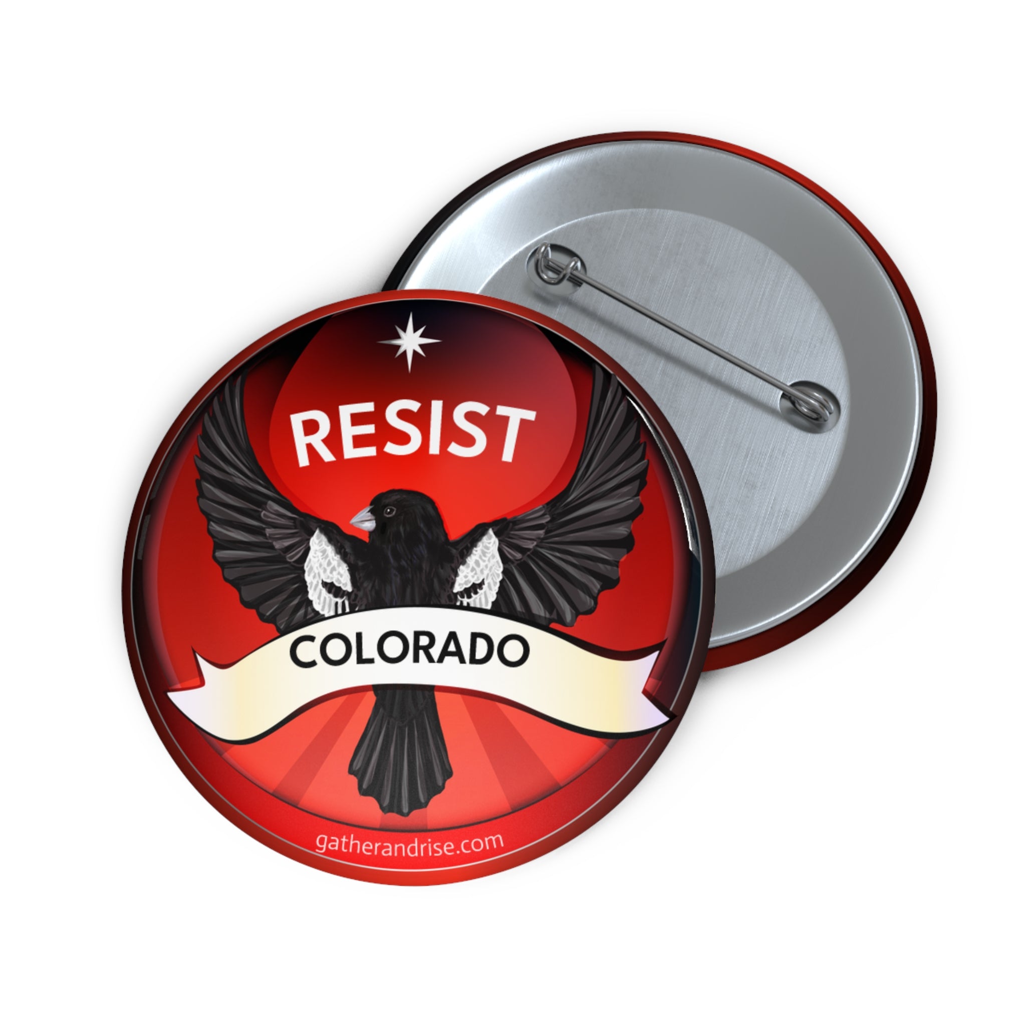 Rebel Resist Lark Bunting State Bird Of Colorado Pin