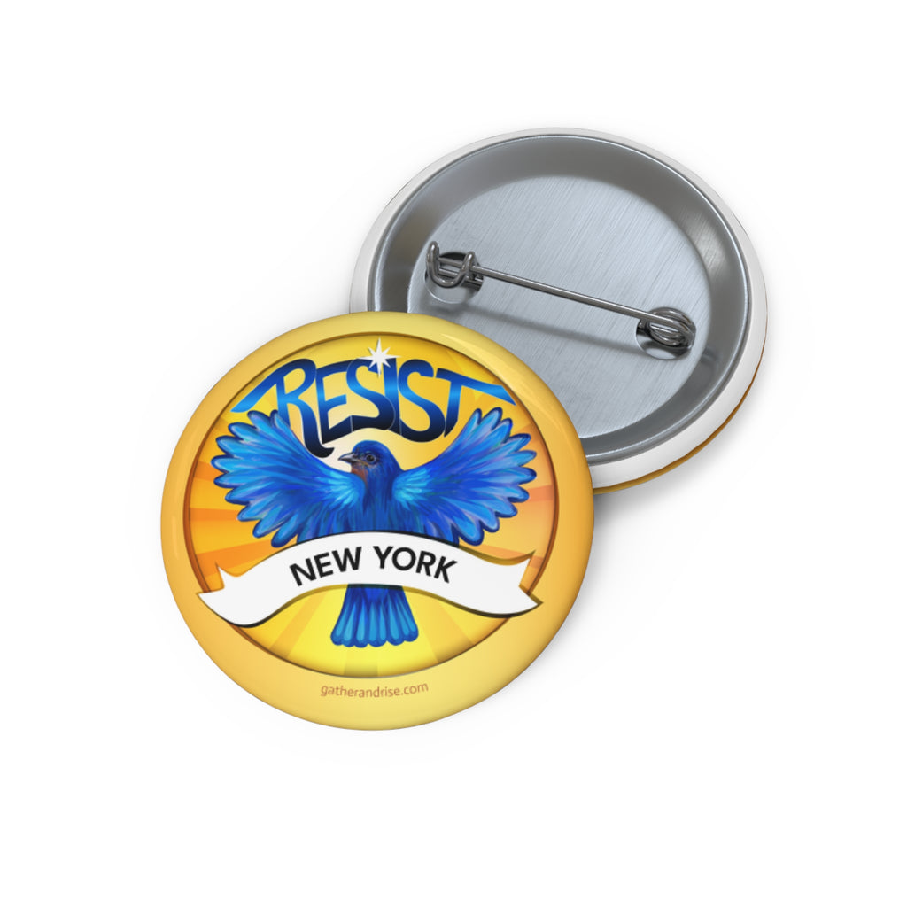 Rebel Resist Bluebird State Bird Of New York Pin