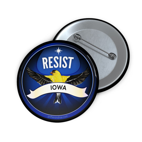 Rebel Resist American Goldfinch State Bird Of Iowa Pin