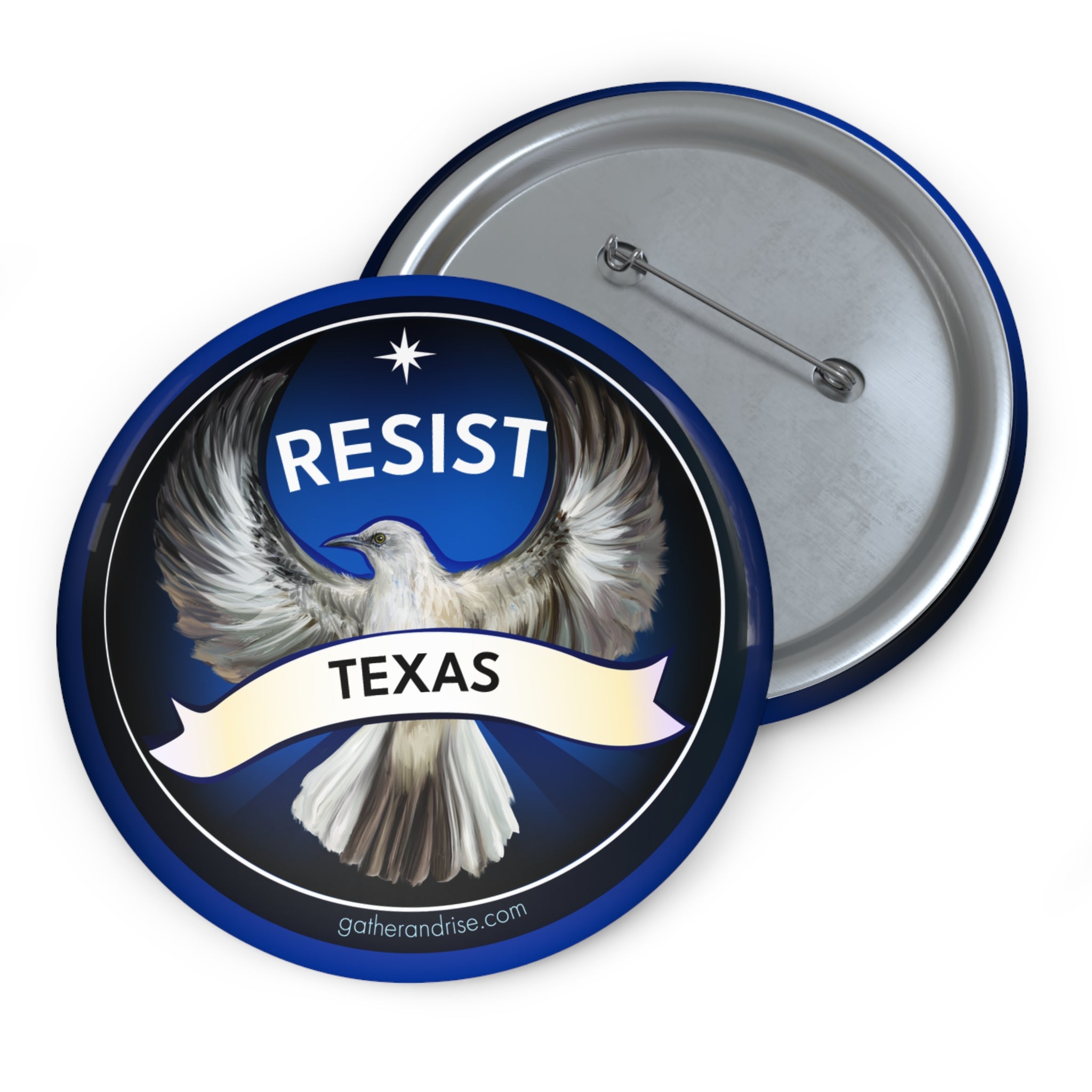 Rebel Resist Northern Mockingbird State Bird Of Texas Pin