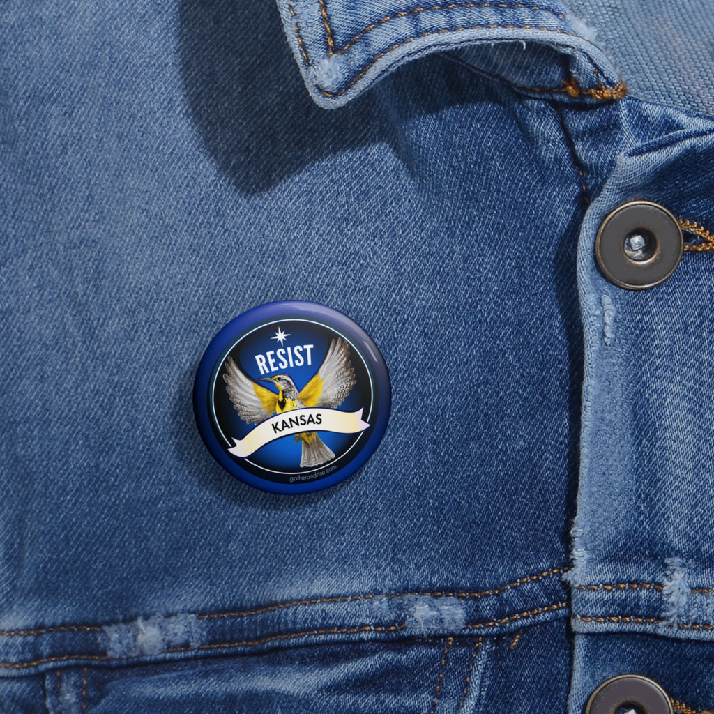 Rebel Resist Western Meadowlark State Bird Of Kansas Pin