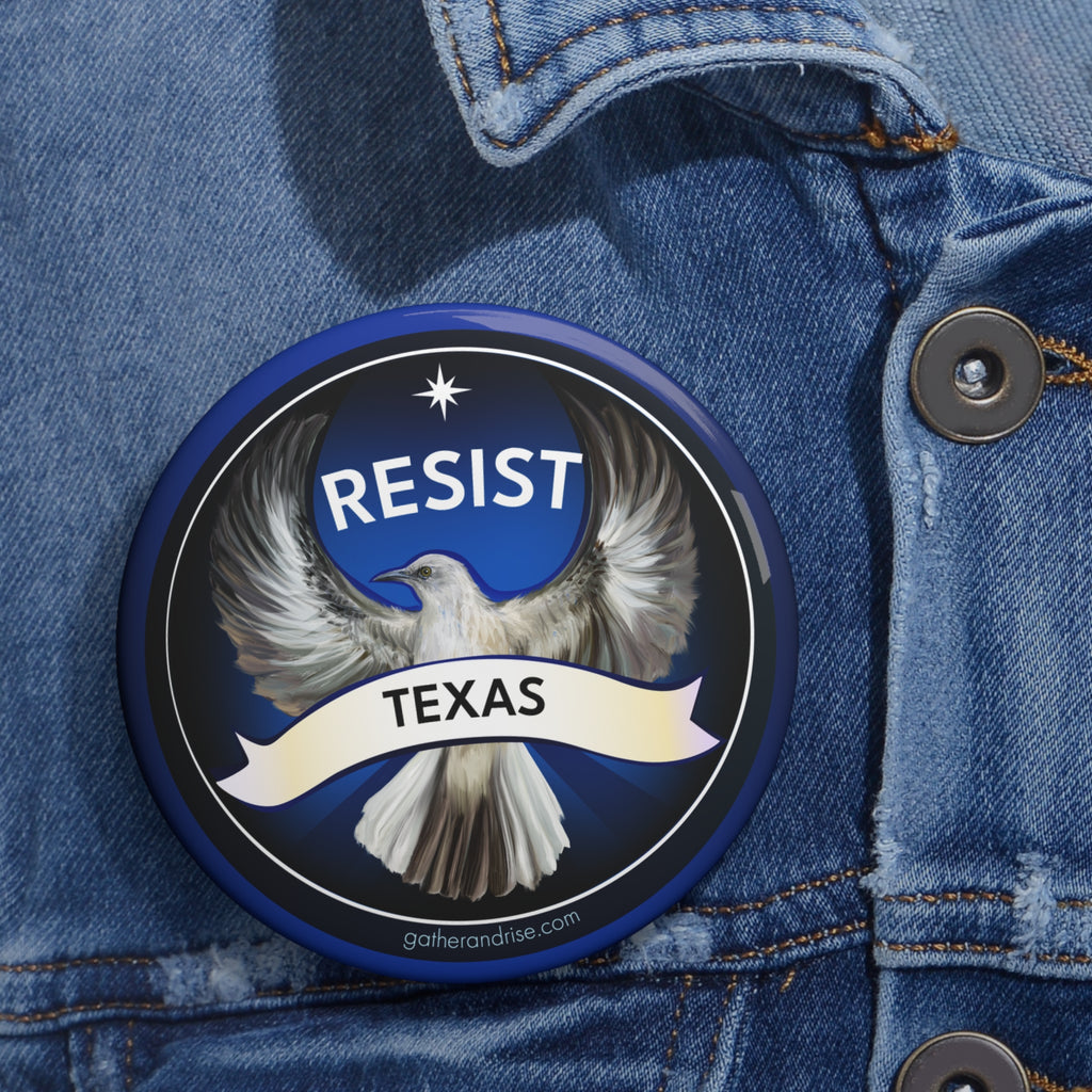 Rebel Resist Northern Mockingbird State Bird Of Texas Pin