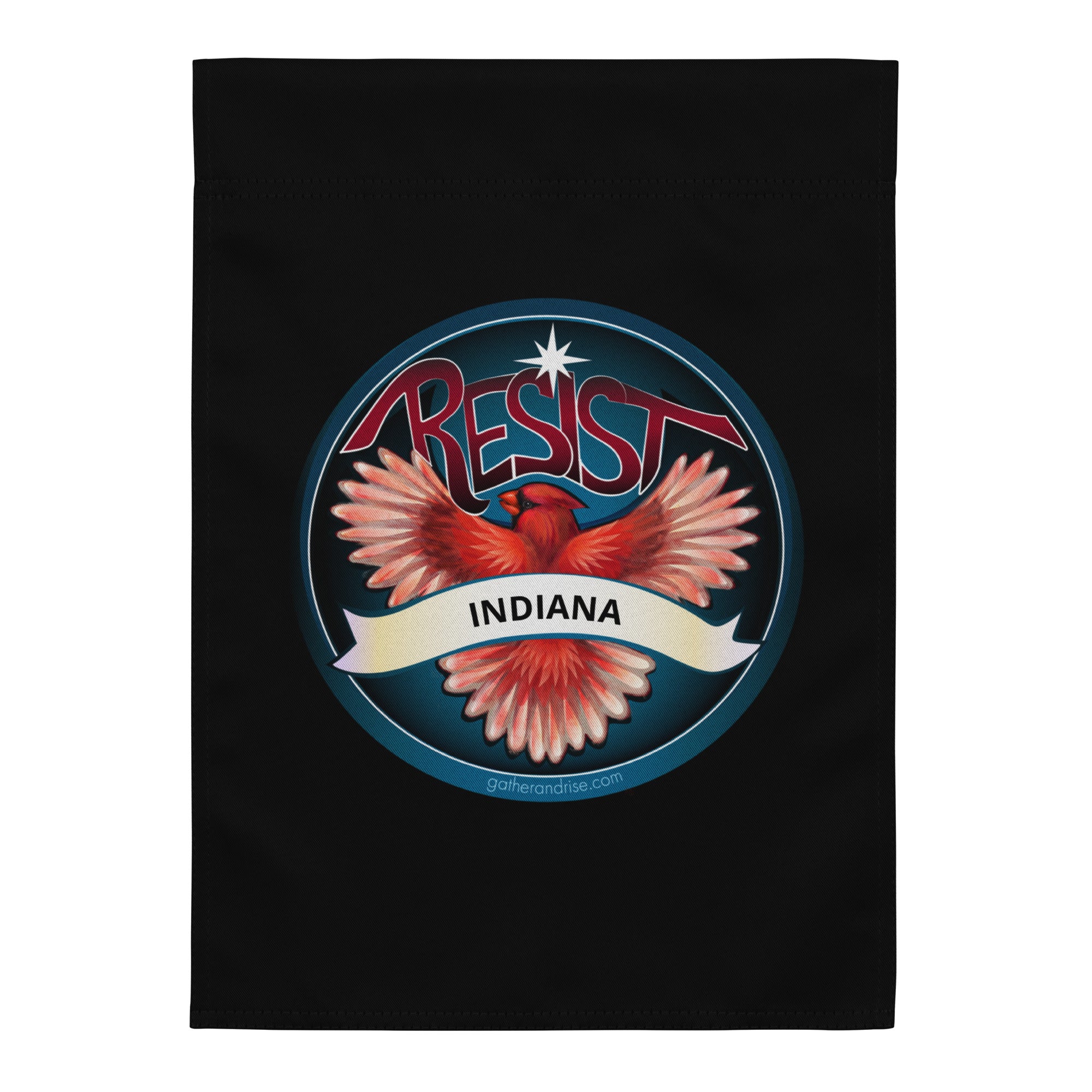 Indiana Rebel Cardinal State Bird Flag