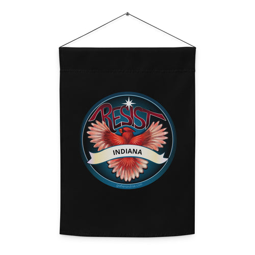 Indiana Rebel Cardinal State Bird Flag