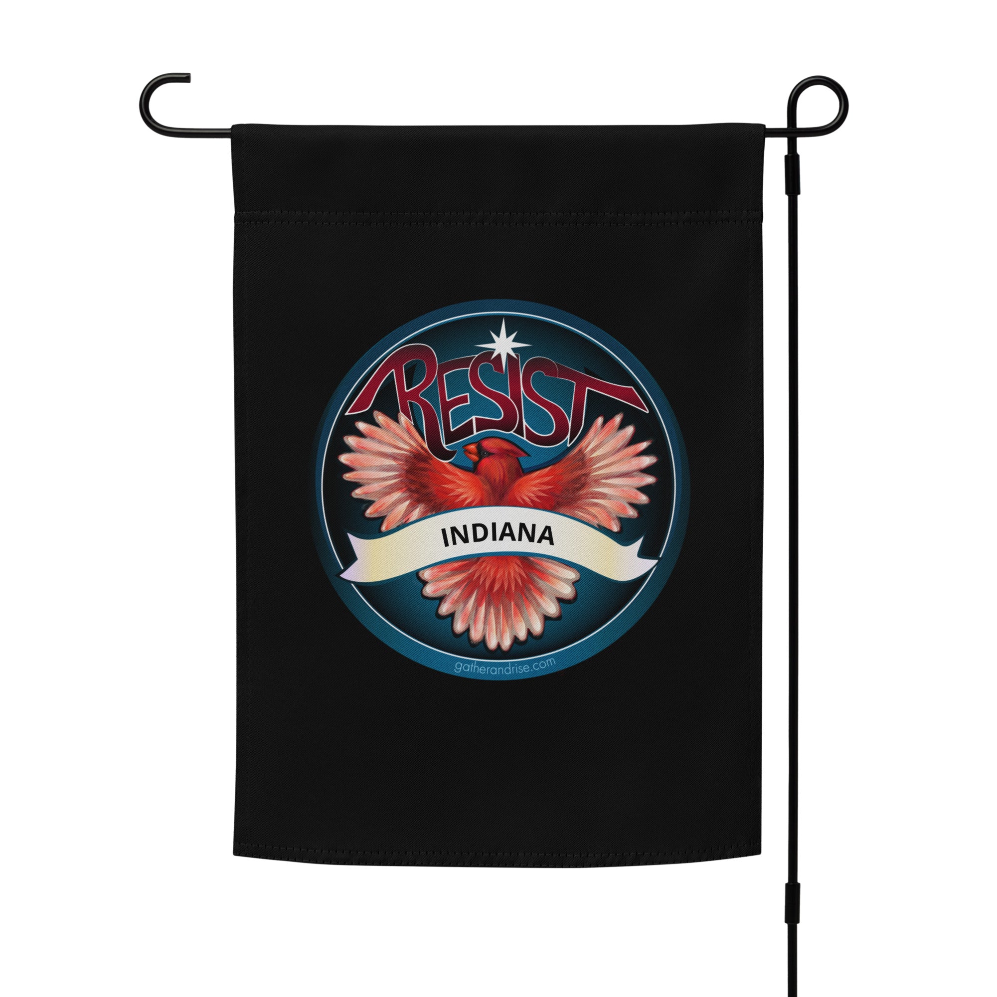 Indiana Rebel Cardinal State Bird Flag