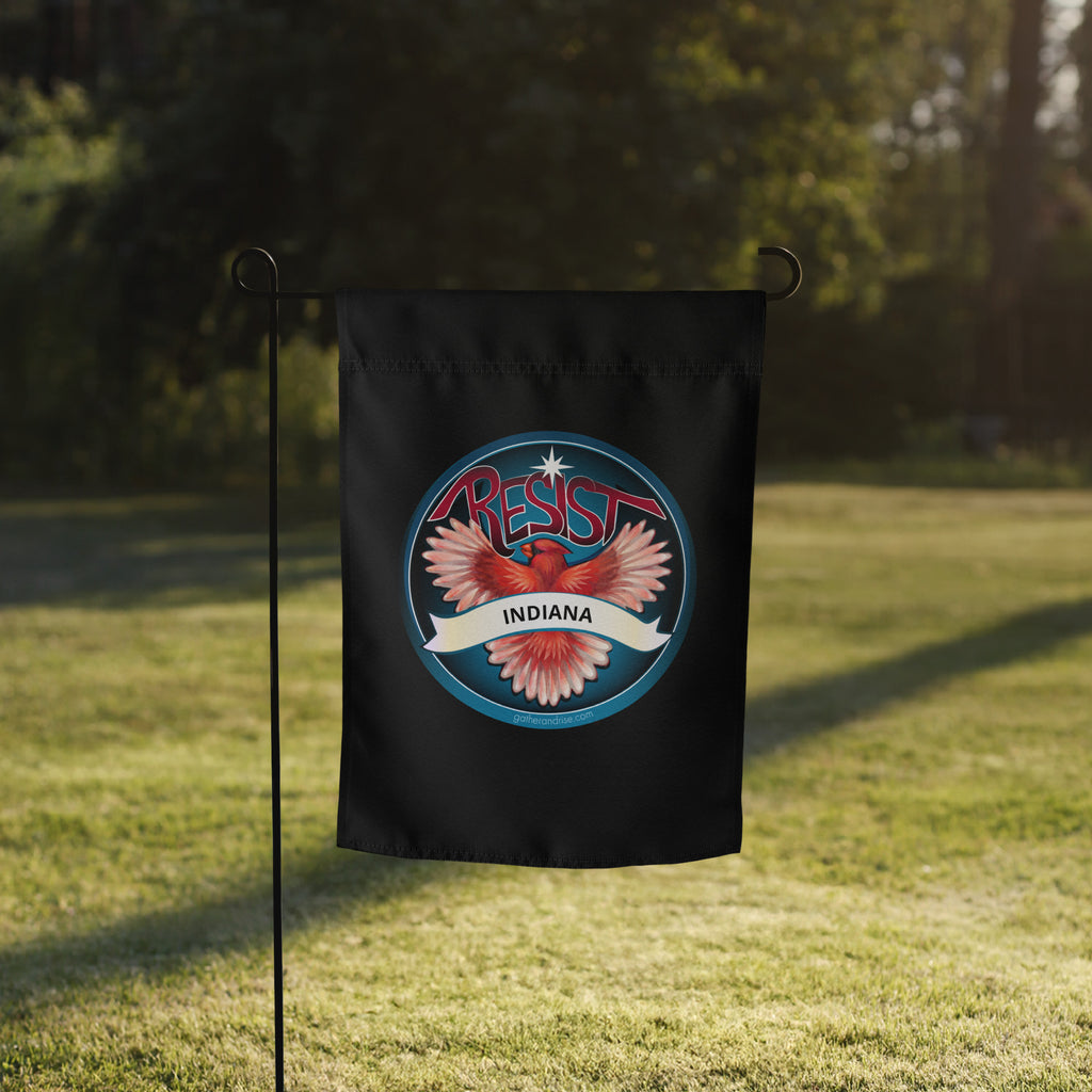 Indiana Rebel Cardinal State Bird Flag