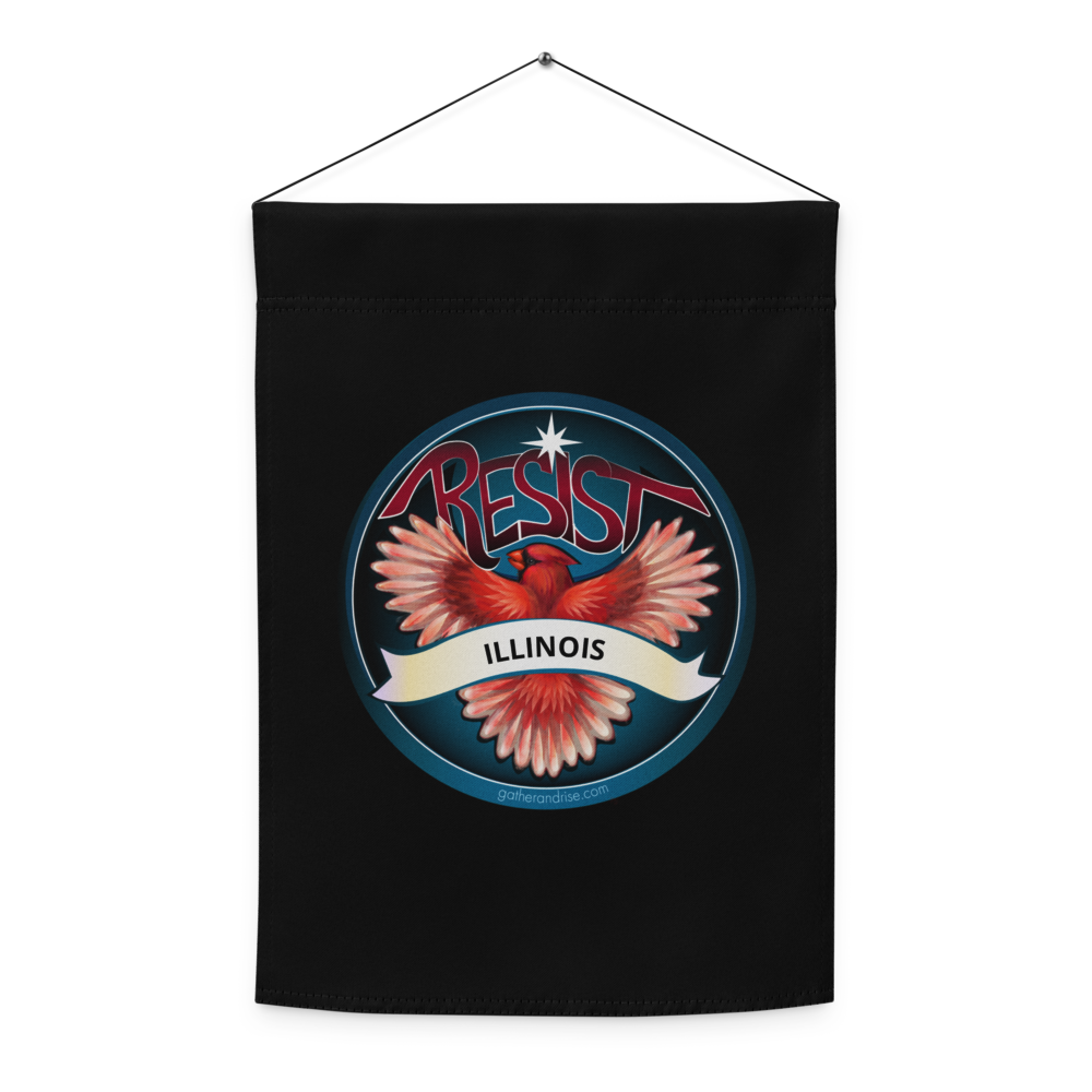 Illinois Rebel Bird Garden Flag
