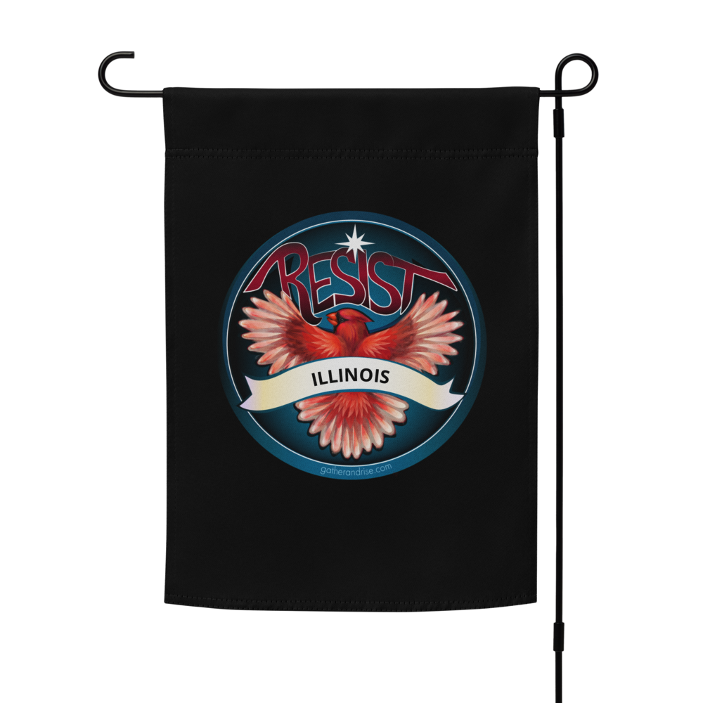 Illinois Rebel Bird Garden Flag