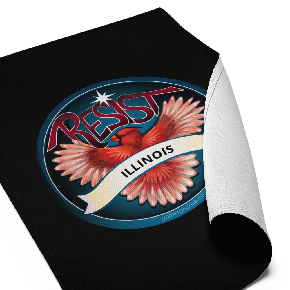 Illinois Rebel Bird Garden Flag