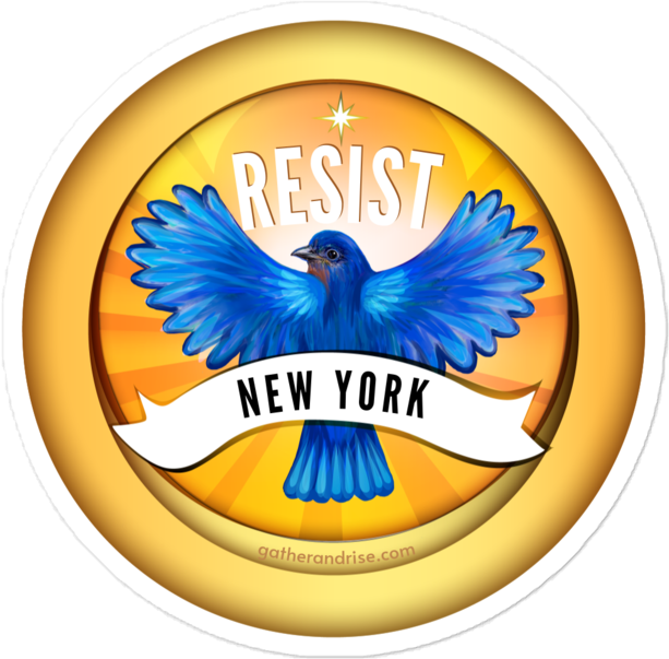 Rebel Bird New York Bluebird Sticker