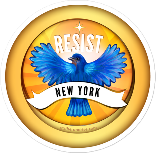 Rebel Bird New York Bluebird Sticker